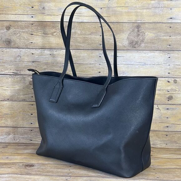 Anne Klein Structured Work Tote and Flap Pouch Bundle Black - Picture 8 of 16